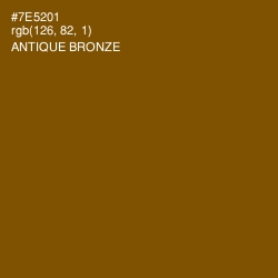 #7E5201 - Antique Bronze Color Image